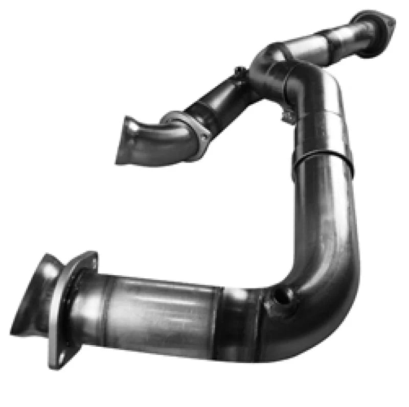 Kooks 99-06 GM 1500 Series 3in x OEM Out Cat SS Y Pipe Kooks HDR Req - Side View