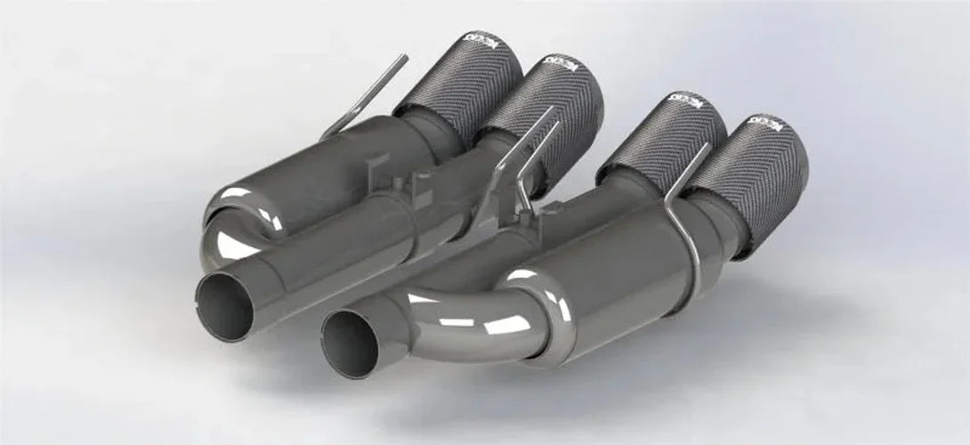 Kooks 09-13 Chevrolet Corvette Z06/ZR1 3in. Valved Axle-Back Exhaust w/ SS Tips - Additional View 5