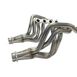 Load image into Gallery viewer, Kooks 15-24 Ford Mustang GT/Dark Horse V8 5.0L 1-7/8in SS Headers w/ GREEN Catted Connection Pipe - Side View