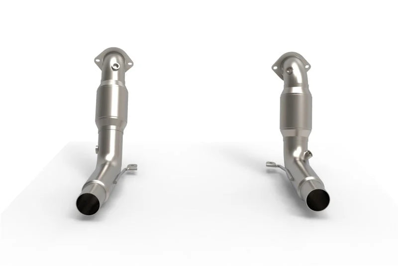 Kooks Headers Stainless Steel GREEN Catted Downpipes fits 2025-2026 Ford Explorer ST / 2025 Lincoln Aviator Black Label - ...