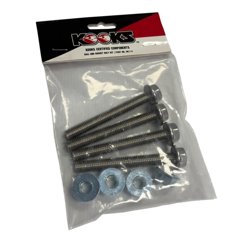 Kooks Locking Ball and Socket Bolt Kit (2 Bolts/2 Nuts/Locking Hardware) - Installation View