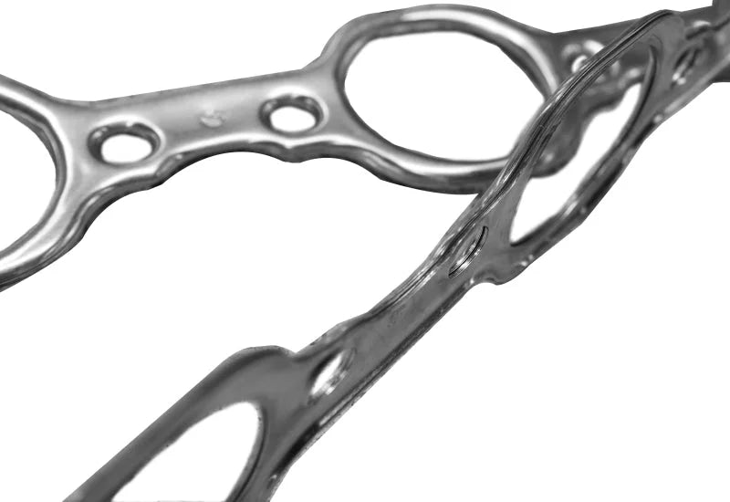 Kooks Small Block Ford Header Gasket 3in Inline Bolt Pattern Multi-Layer Aluminum - Side View