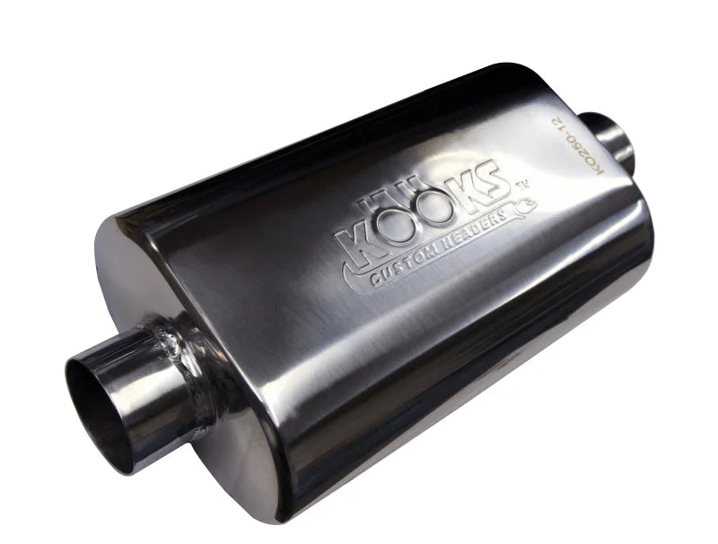 Kooks Universal 2 1/2in Center/Center Oval Muffler (4x8x12) - Main Product View