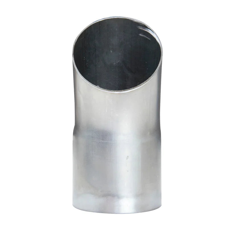 Kooks Universal 3in Short Turnouts SS 6in Long. Fits 3in Muffler - Side View