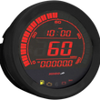 Load image into Gallery viewer, Koso North America 4" Speedometer - Black BA051010 - Side View