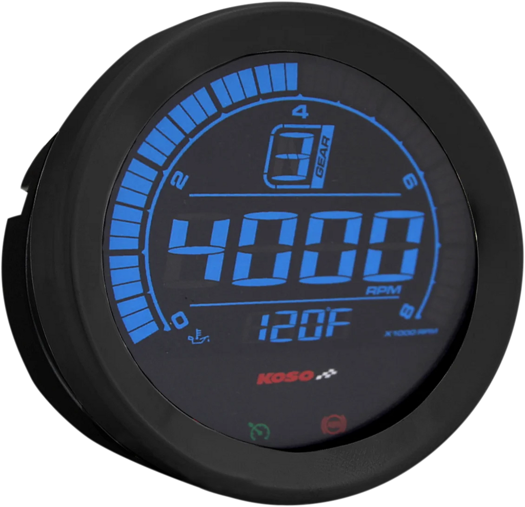 Koso North America 4" Tachometer - Black BA051110 - Main Product View
