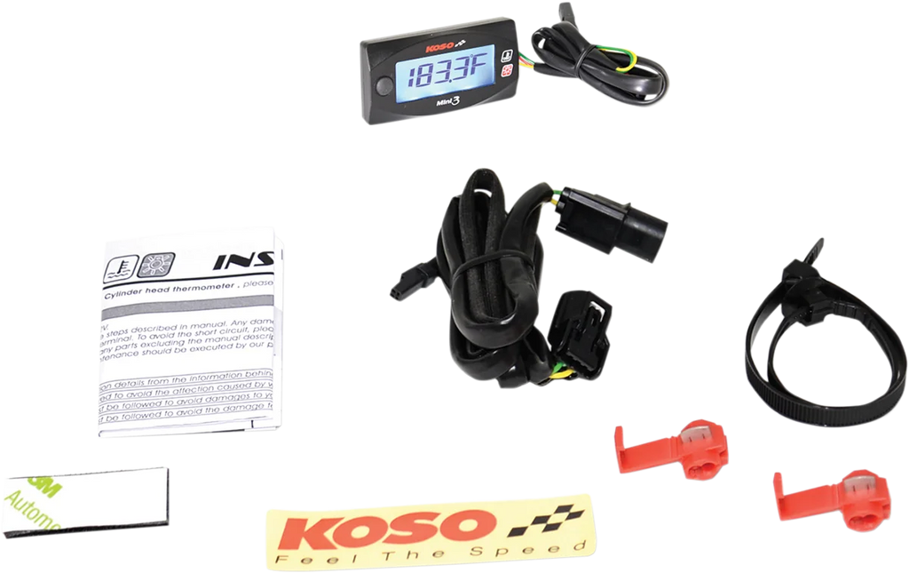 Koso North America Cylinder Head Temperature Meter BA003245 - Main Product View