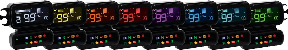 Koso North America D2 LCD - Multi Functional Gauge BA080030 - Back View
