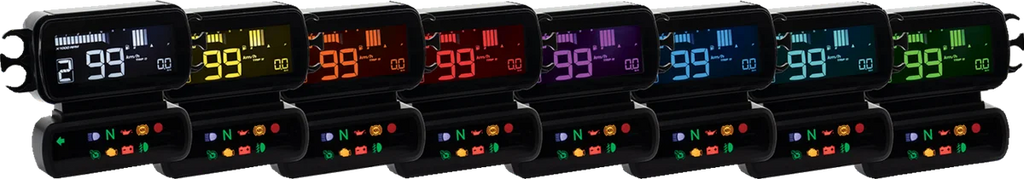 Koso North America D2 LCD - Multi Functional Gauge BA080030 - Back View