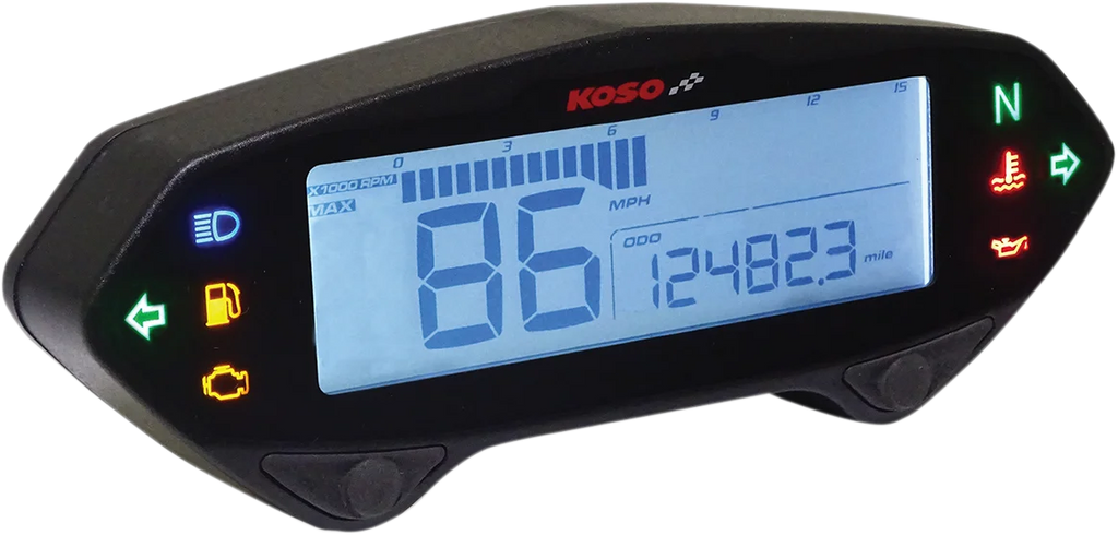 Koso North America DB-01RN Multi-Function Meter - 4.72" L x 0.78" W x 1.81" H BA041000 - Main Product View