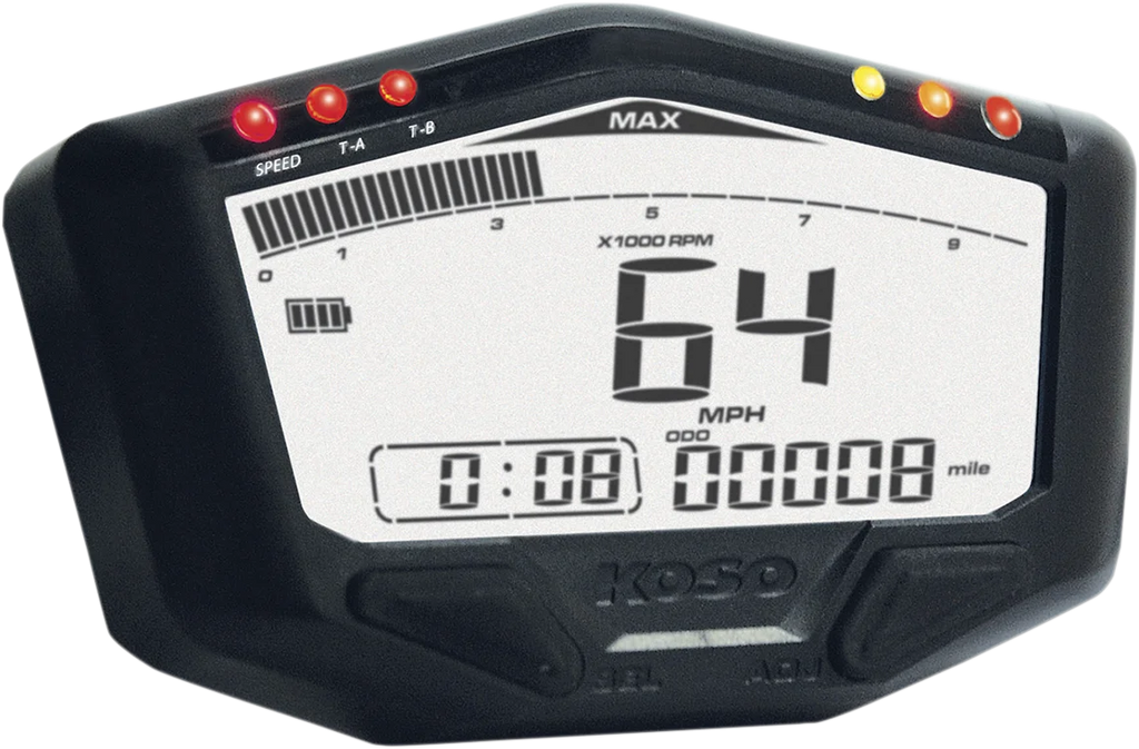 Koso North America DB-02 Off-Road Speedometer BA022W00 - Main Product View
