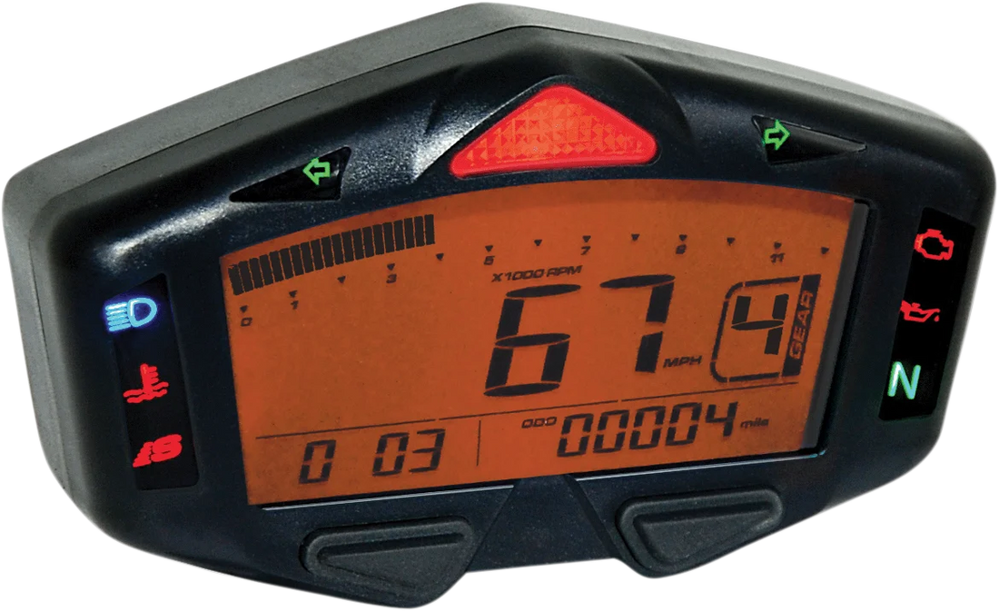 Koso North America DB-03R Digital LCD Meter - Honda Grom BA038900 - Side View