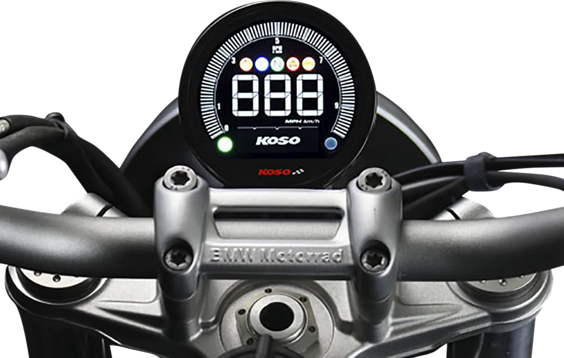 Koso North America DL-04 - Multifunction Meter BA077001 - Side View