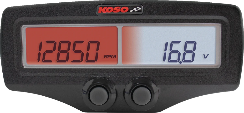 Koso North America EGT-02R Standard Dual Sensor Meter BA006010 - Side View