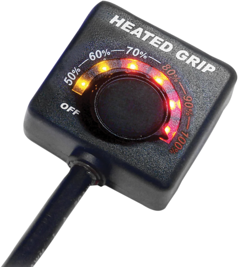 Koso North America Grip - Heated - Motorcycle - 7/8" AM10700F - Side View
