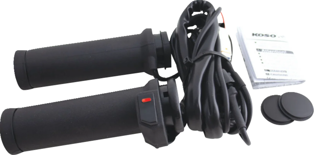 Koso North America Grips - Heated - Apollo-X - Throttle-By-Wire AX118010 - Side View