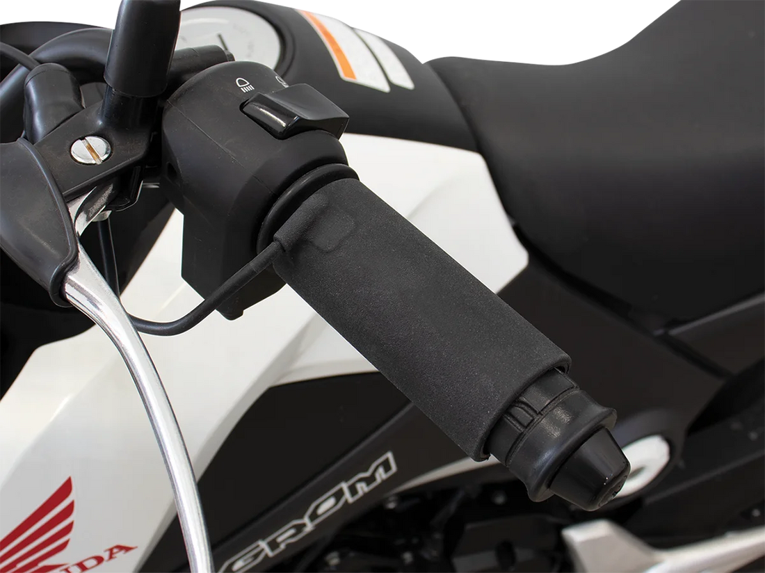 Koso North America Grips - Heated - Clip-On - X-Claws - 12 V AX1200M0 - Side View