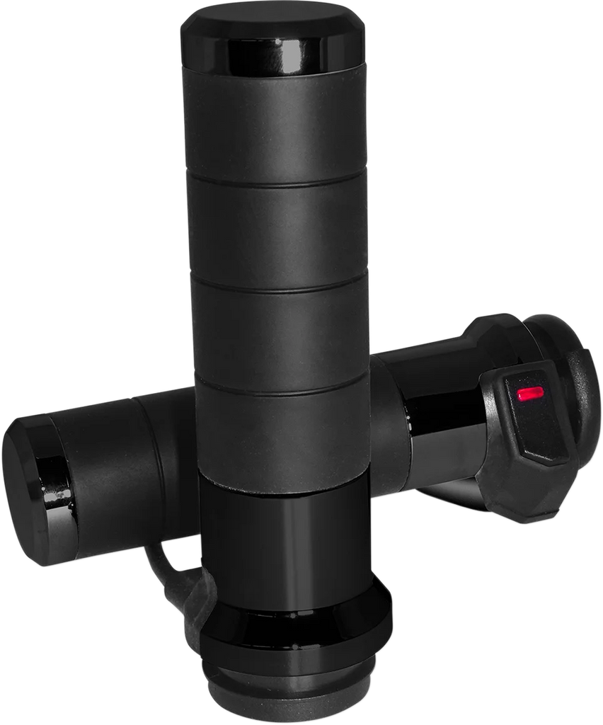 Koso North America Grips - Heated - Titan-X - 1" - Black AX068K00 - Side View