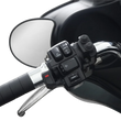 Load image into Gallery viewer, Koso North America Grips - Heated - Titan-X - 1" - Chrome AX068M00 - Back View