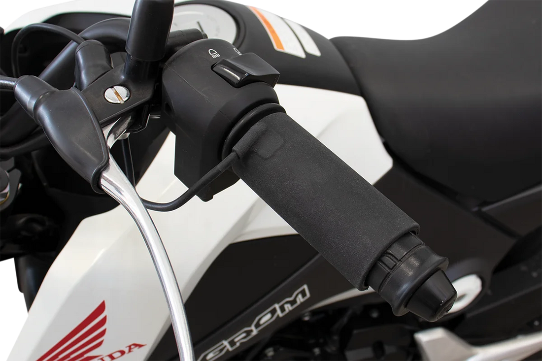 Koso North America Grips - Heated - X-Claw - USB AX120000 - Side View