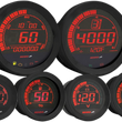 Load image into Gallery viewer, Koso North America HD-02 6-Piece Gauge Kit - Black BA050907 - Main Product View