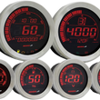 Load image into Gallery viewer, Koso North America HD-02 6-Piece Gauge Kit - Silver BA050905 - Main Product View