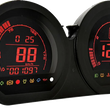Load image into Gallery viewer, Koso North America HD-03 - Four-Piece LCD Gauge Kit - Eight Changeable Colors BA064902 - Main Product View