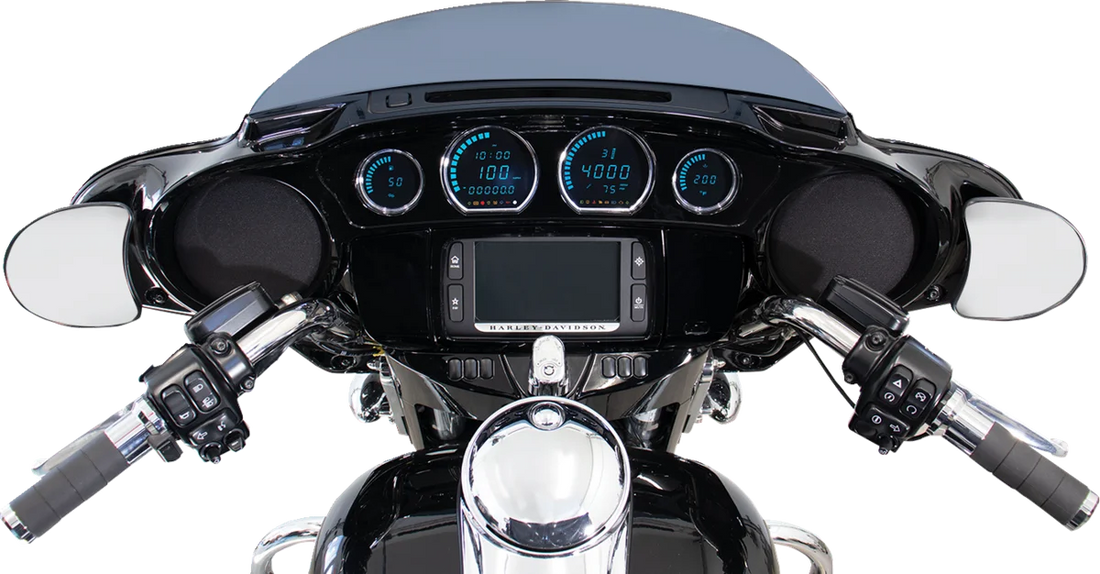 Koso North America HD-03L Gauge Kit - Blue Display BA064911 - Side View