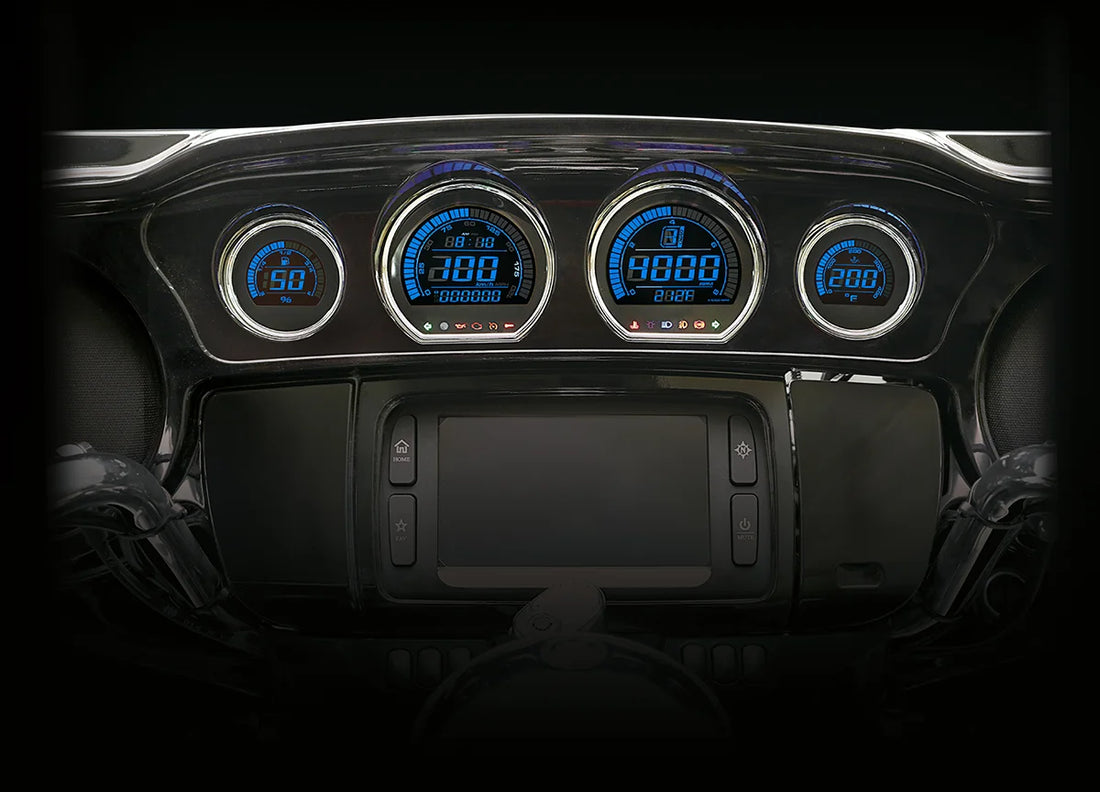 Koso North America HD-03L Gauge Kit - Blue Display BA064911 - Additional View 5