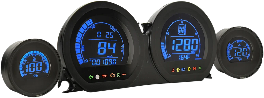 Koso North America HD-03L Gauge Kit - Blue Display BA064911 - Additional View 6