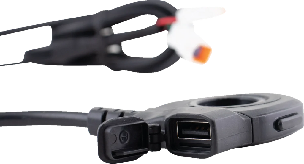 Koso North America Heated Grip Thumb Switch - USB-A Charger - Black KB011100 - Main Product View
