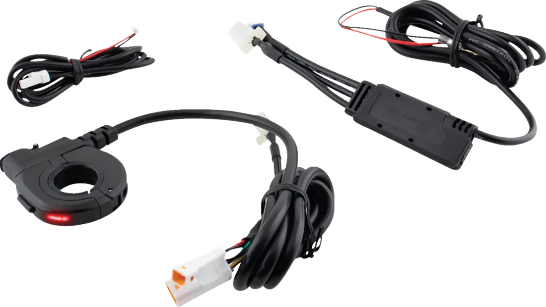 Koso North America Heated Grip Thumb Switch - USB-A Charger - Black KB011100 - Side View