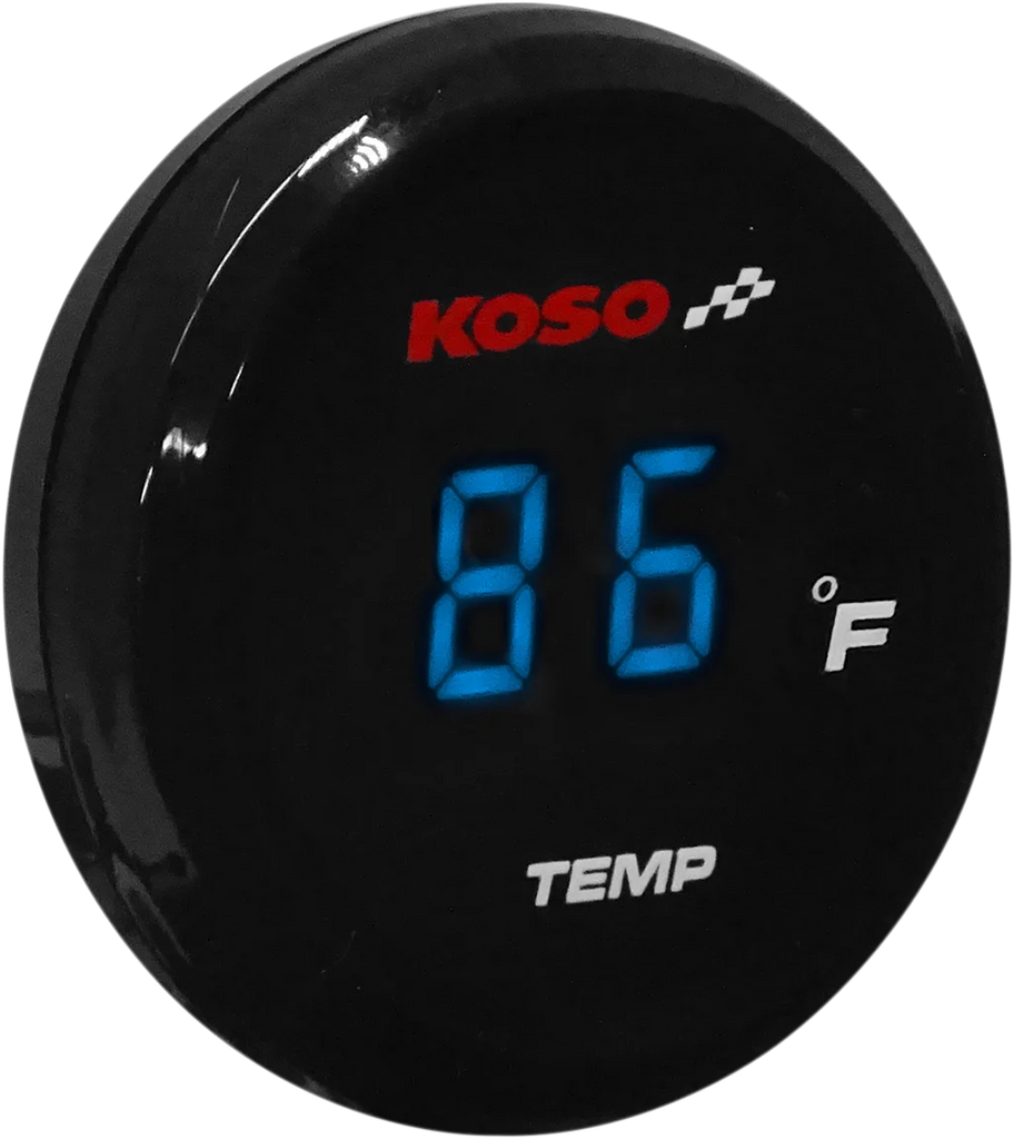 Koso North America I-Gear Thermometer - Blue Digits BA067B12 - Main Product View