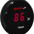Load image into Gallery viewer, Koso North America I-Gear Thermometer - Red Digits BA067R12 - Main Product View