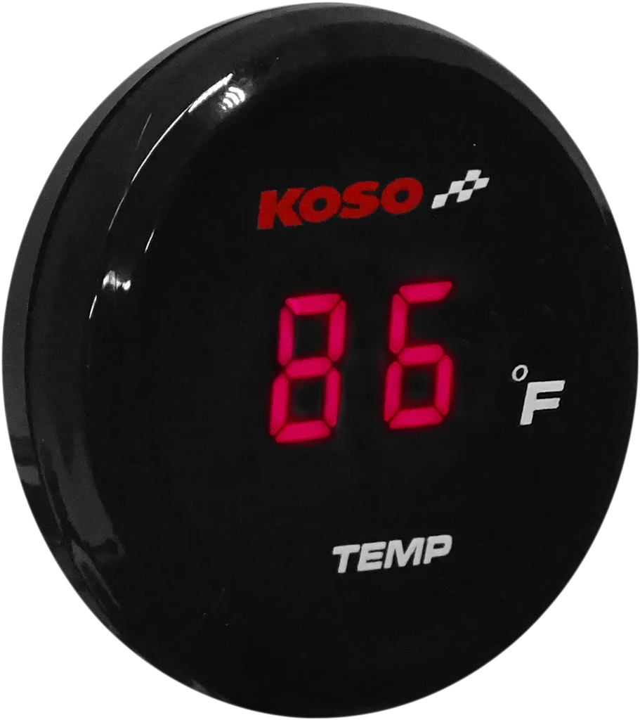 Koso North America I-Gear Thermometer - Red Digits BA067R12 - Main Product View