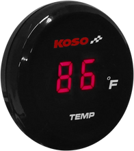 Load image into Gallery viewer, Koso North America I-Gear Thermometer - Red Digits BA067R12 - Main Product View