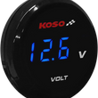 Load image into Gallery viewer, Koso North America I-Gear Volt Meter - Blue Digits - 1.57" Diameter x 0.43" D BA067B00 - Main Product View