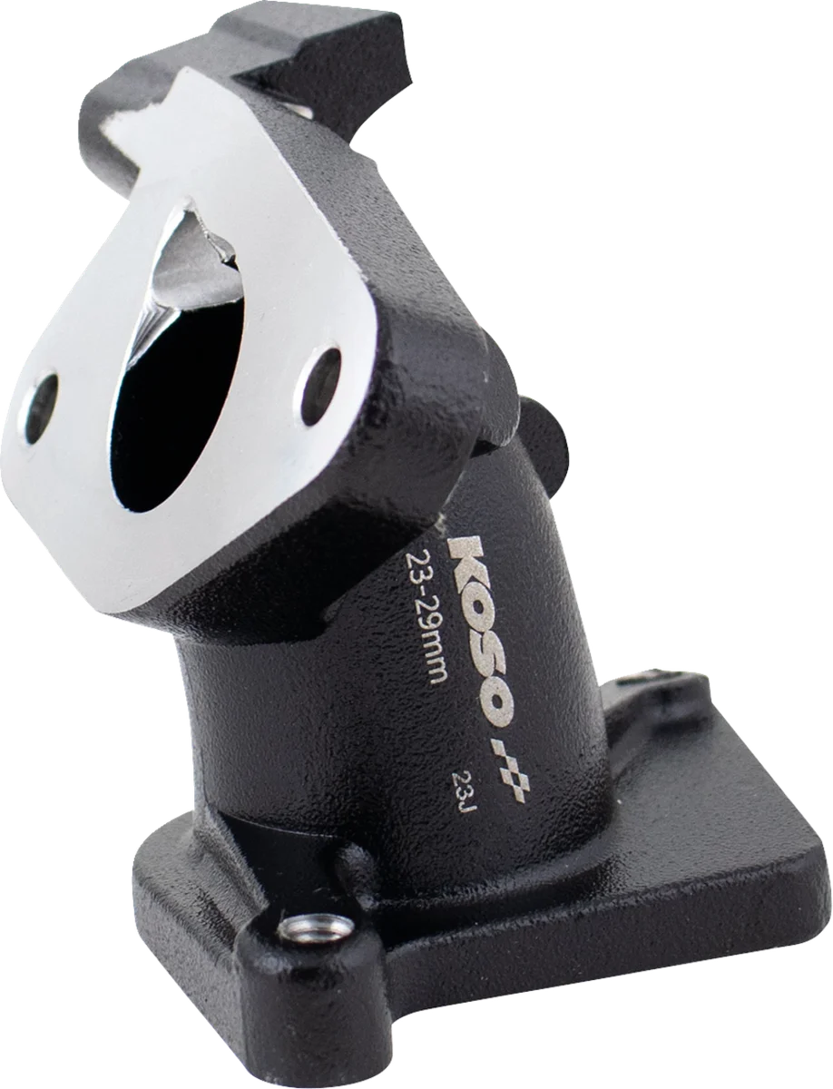 Koso North America Intake Manifold - Black - Honda - 23 mm - 29 mm DP640000 - Side View