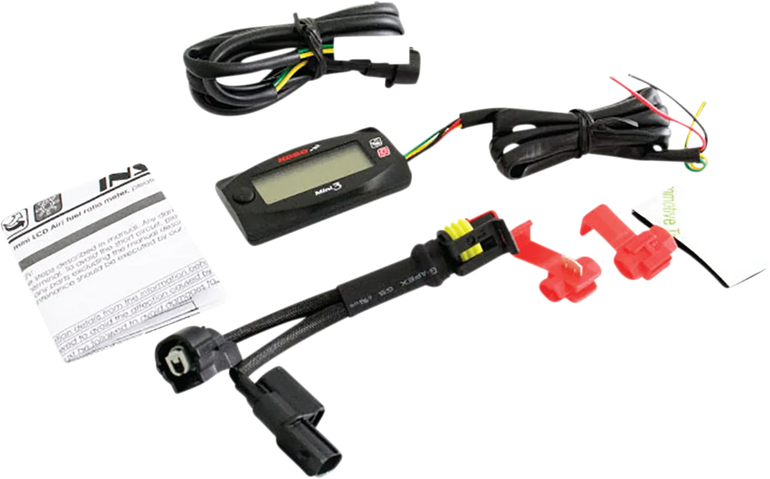 Koso North America Mini 3 Air/Fuel Ratio Meter - Honda Grom BA003214 - Side View