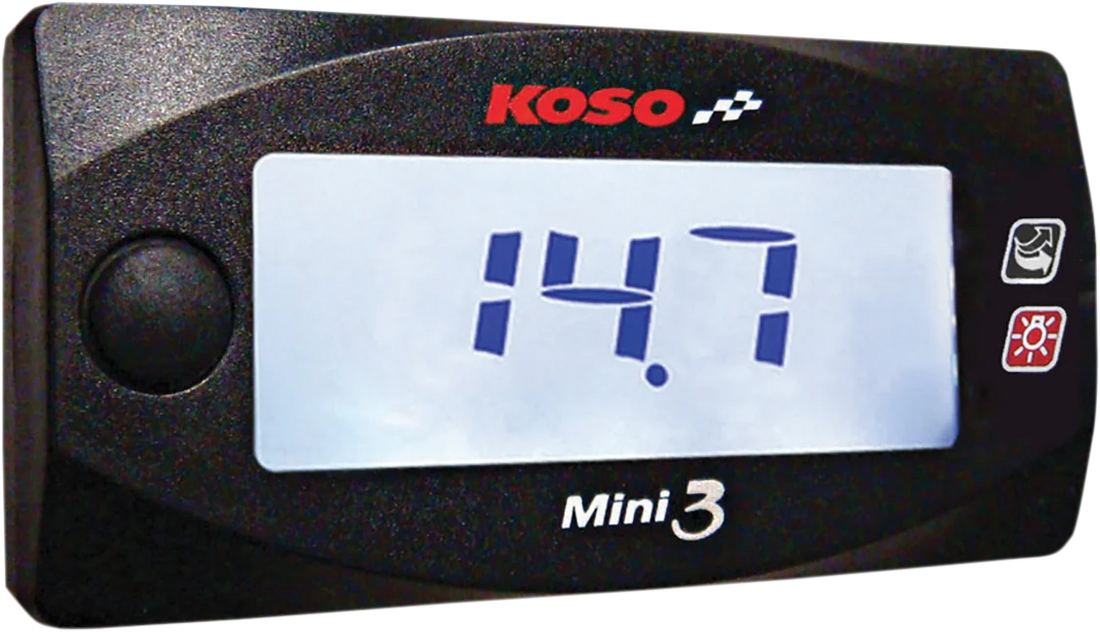 Koso North America Mini 3 Air/Fuel Ratio Meter - Honda Grom BA003214 - Detail View