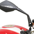 Load image into Gallery viewer, Koso North America Mirror - Apex - Diamond - Black SB000010 - Back View