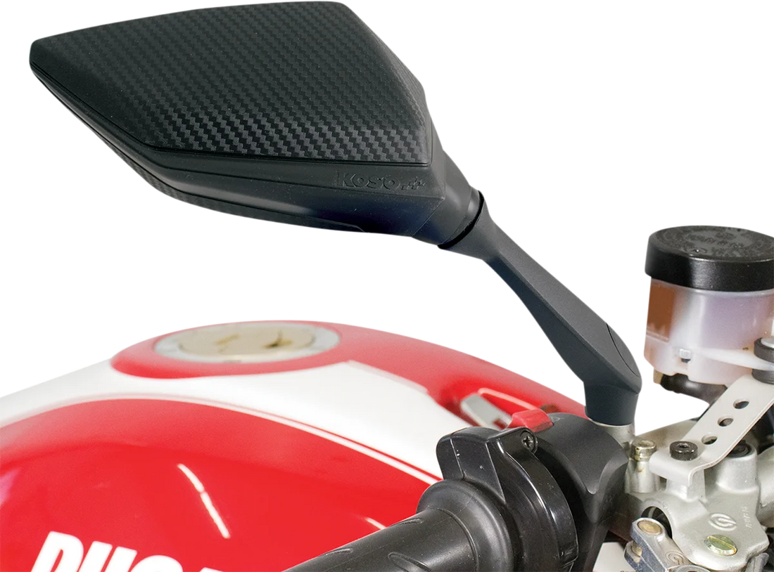 Koso North America Mirrors - Sprint - Side View - Kidney - Black SA000003 - Side View