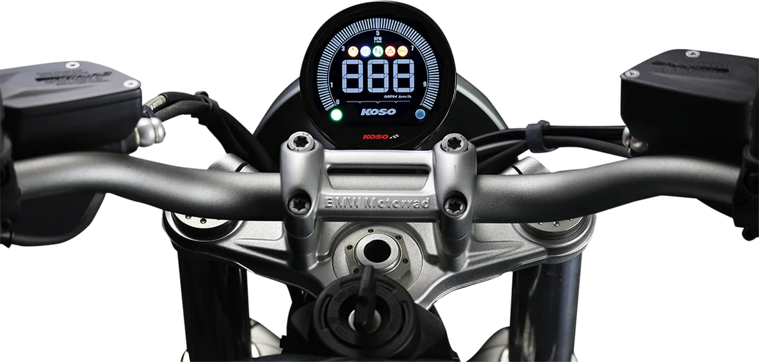 Koso North America Multi-Function Meter - DL-04 - Black BA077101 - Back View
