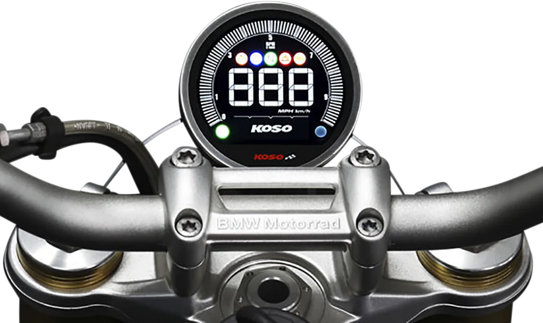 Koso North America Multi-Function Meter - DL-04 - Black BA077101 - Installation View