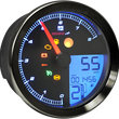 Load image into Gallery viewer, Koso North America Multi-Function Speedometer/Tachometer - HD-04 - Black BA051211 - Side View