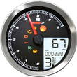 Load image into Gallery viewer, Koso North America Multi-Function Speedometer/Tachometer - HD-04 - Chrome BA051221 - Side View