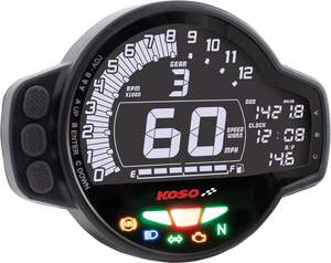 Koso North America Multi-Functional Gauge - MS-01 - Honda Grom BA078100-GR - Side View