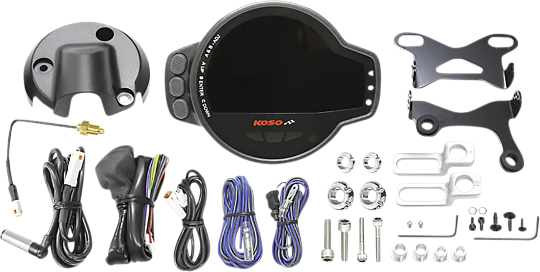 Koso North America Multi-Functional Gauge - MS-01 - Universal BA078100 - Side View
