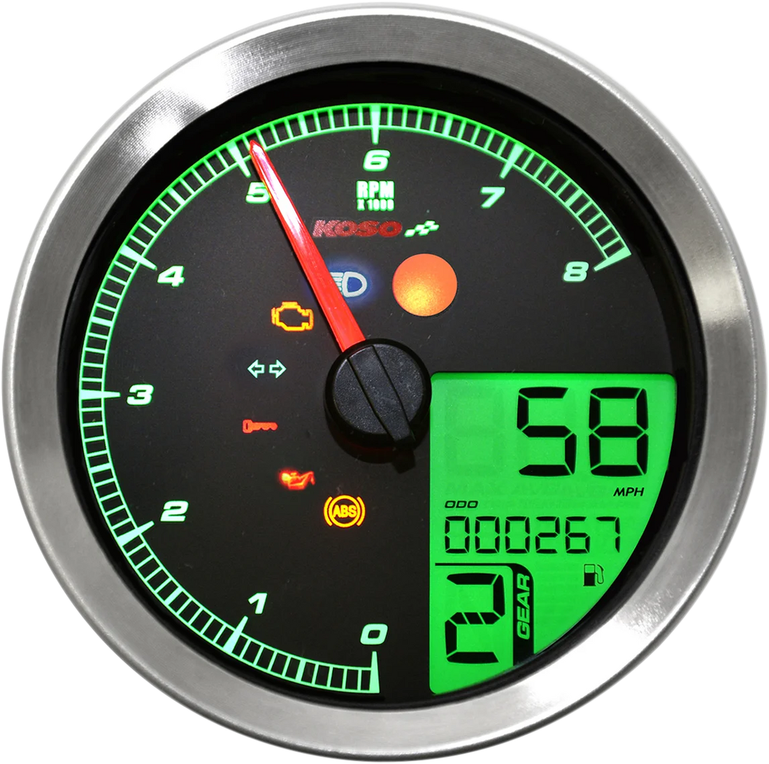 Koso North America Multi-Functional Meter - Black BA051310 - Additional View 7