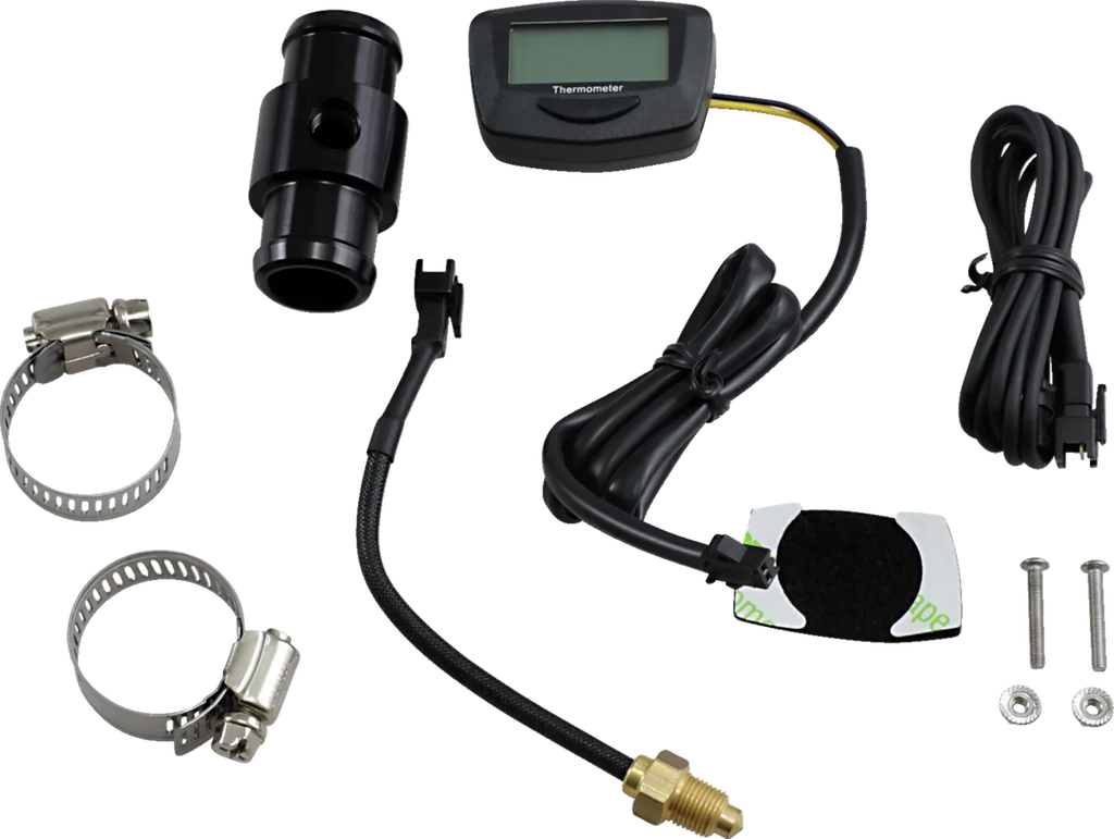 Koso North America Proton Water Temperature Gauge - With 26 mm Adapter BA074200-26 - Side View
